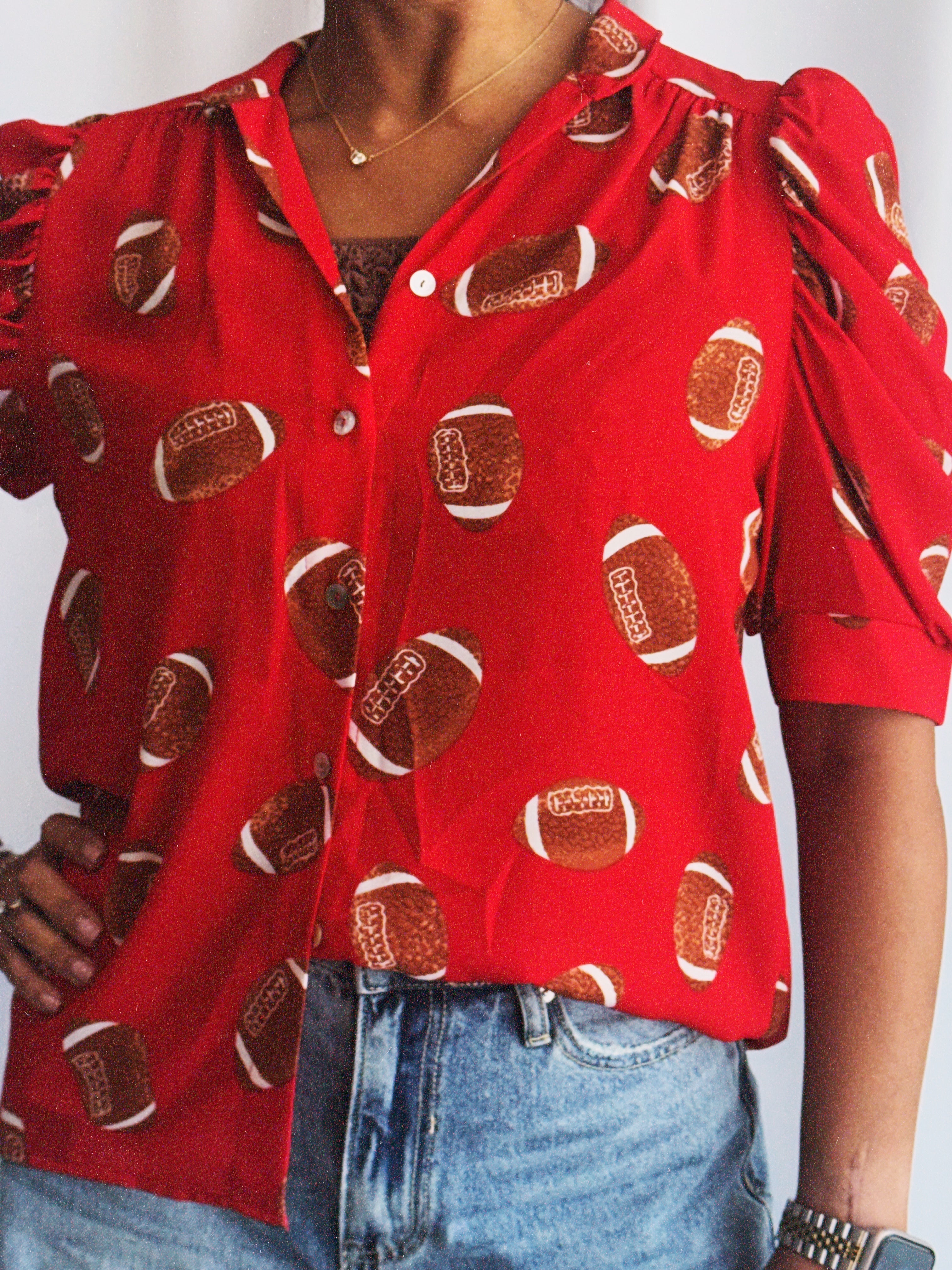 The Behren Puff Sleeve Button Down
