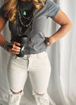 The Miller High Rise Distressed Pant