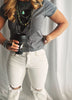 The Miller High Rise Distressed Pant