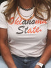 The Oklahoma State Beaded Tee