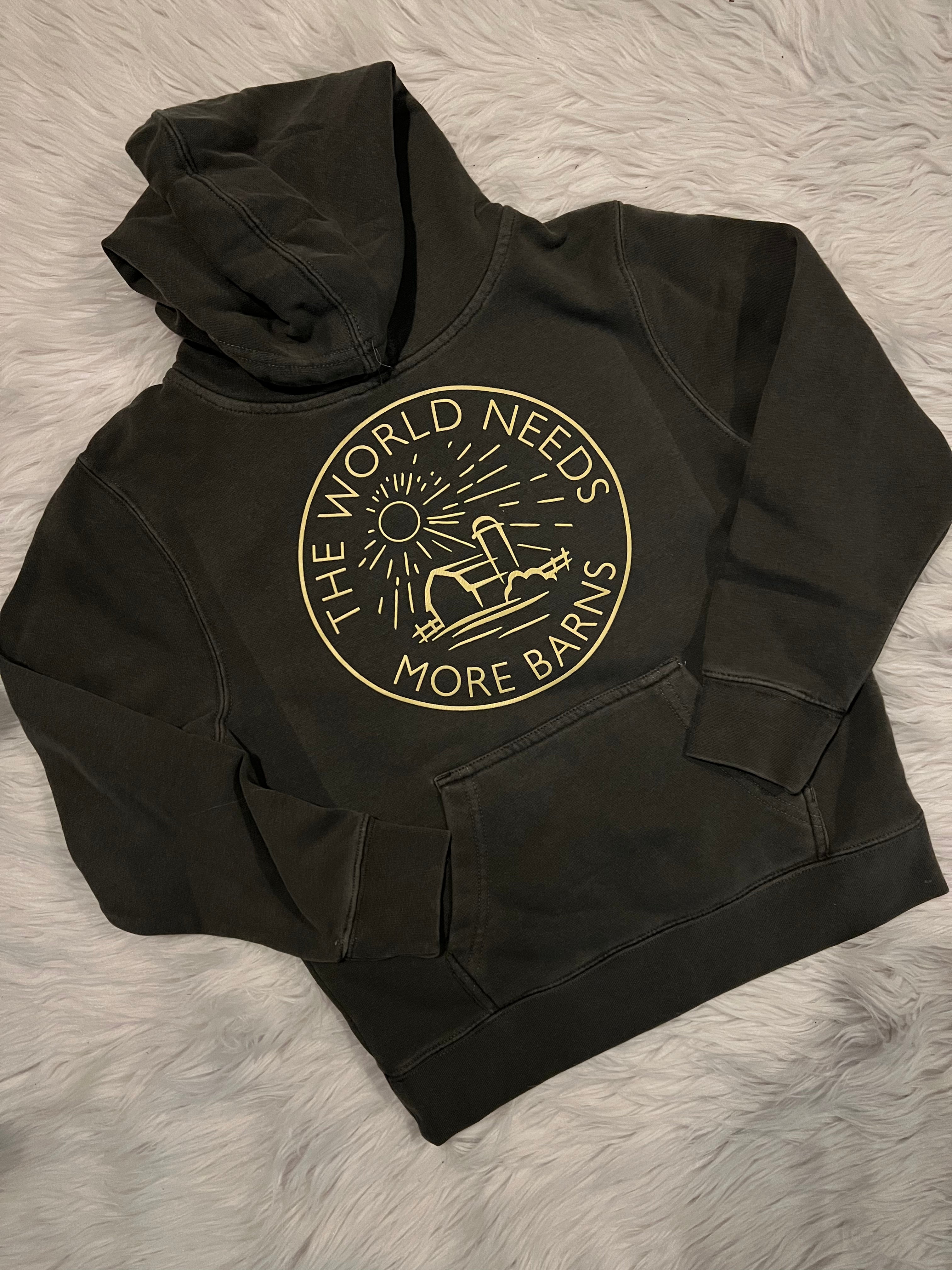 More Barns - Gold Print Hoodie