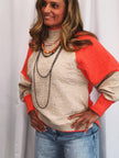 The Farley Colorblock Mock Neck Sweater