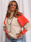 The Farley Colorblock Mock Neck Sweater