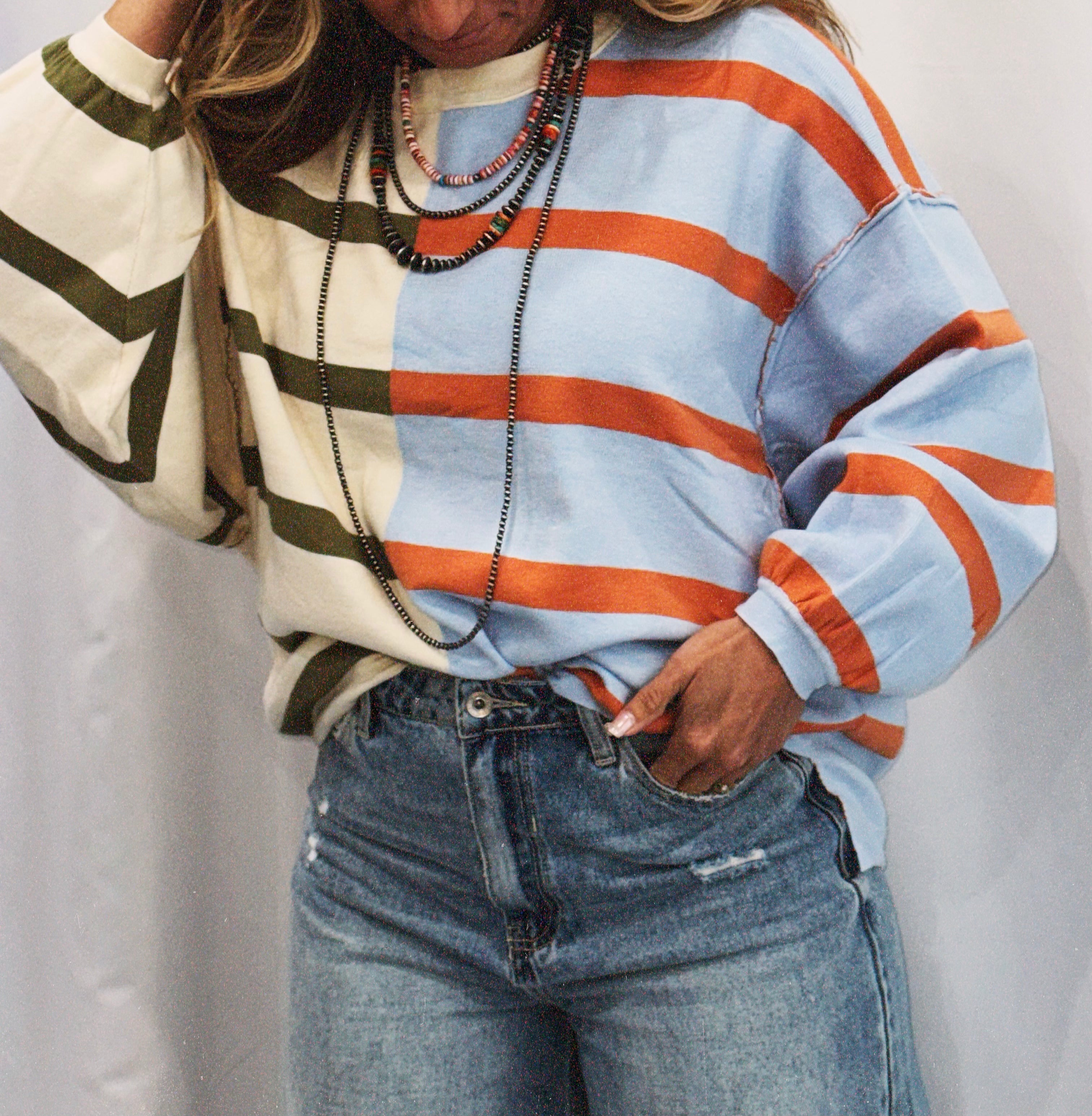 The Devlin Colorblock Stripe Sweater