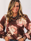 The Jake Floral Round Neck Blouse