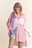 The Noemia Oversized Tunic Striped Button Down