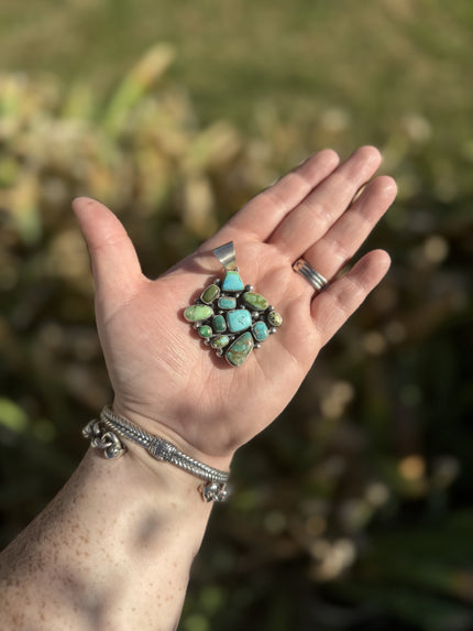 Revival + Co Multi-Stone Diamond Pendant