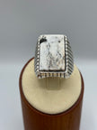 The Stingray White Buffalo Square Ring