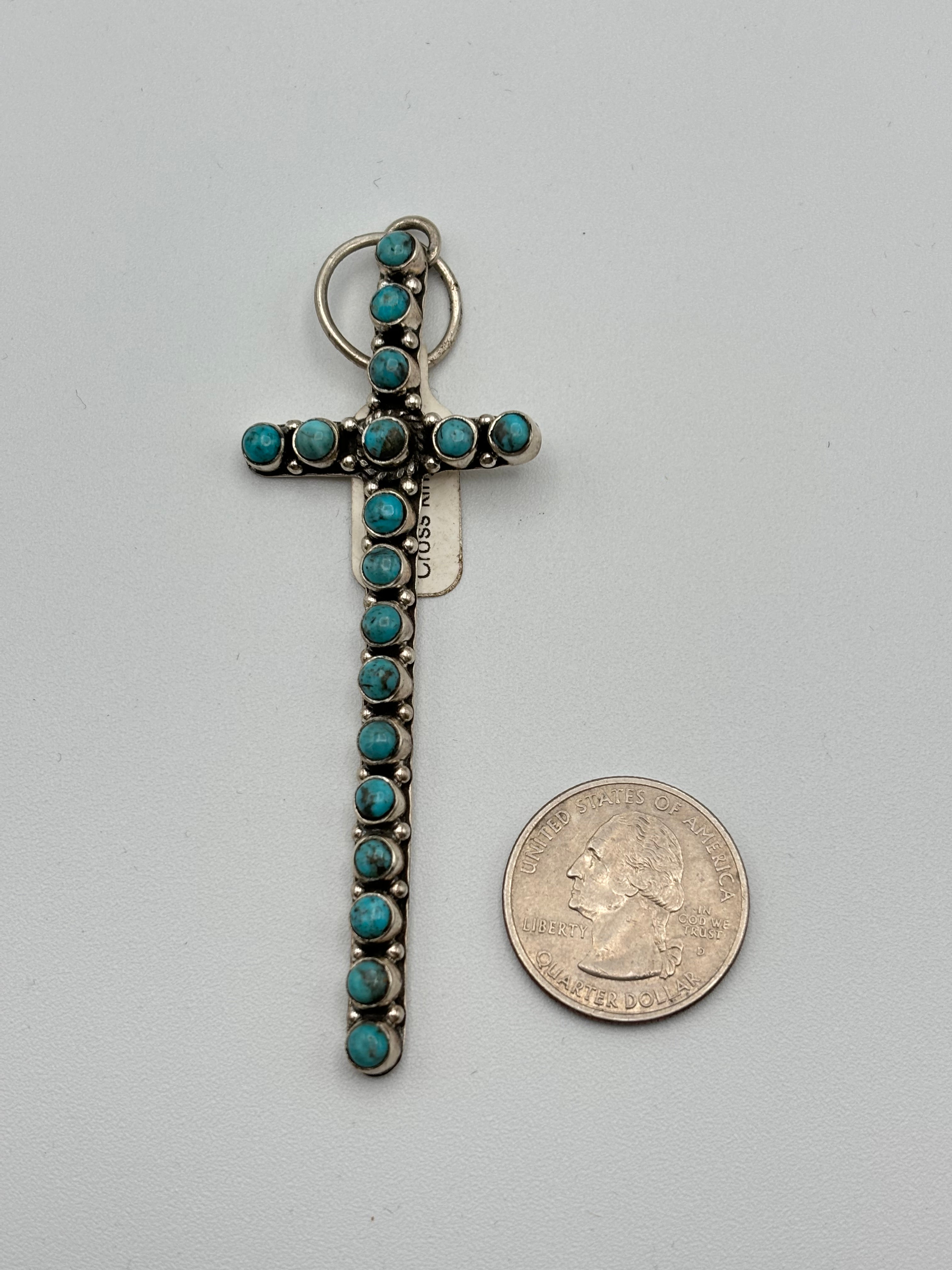 The Morning Glory Narrow Cross Pendant