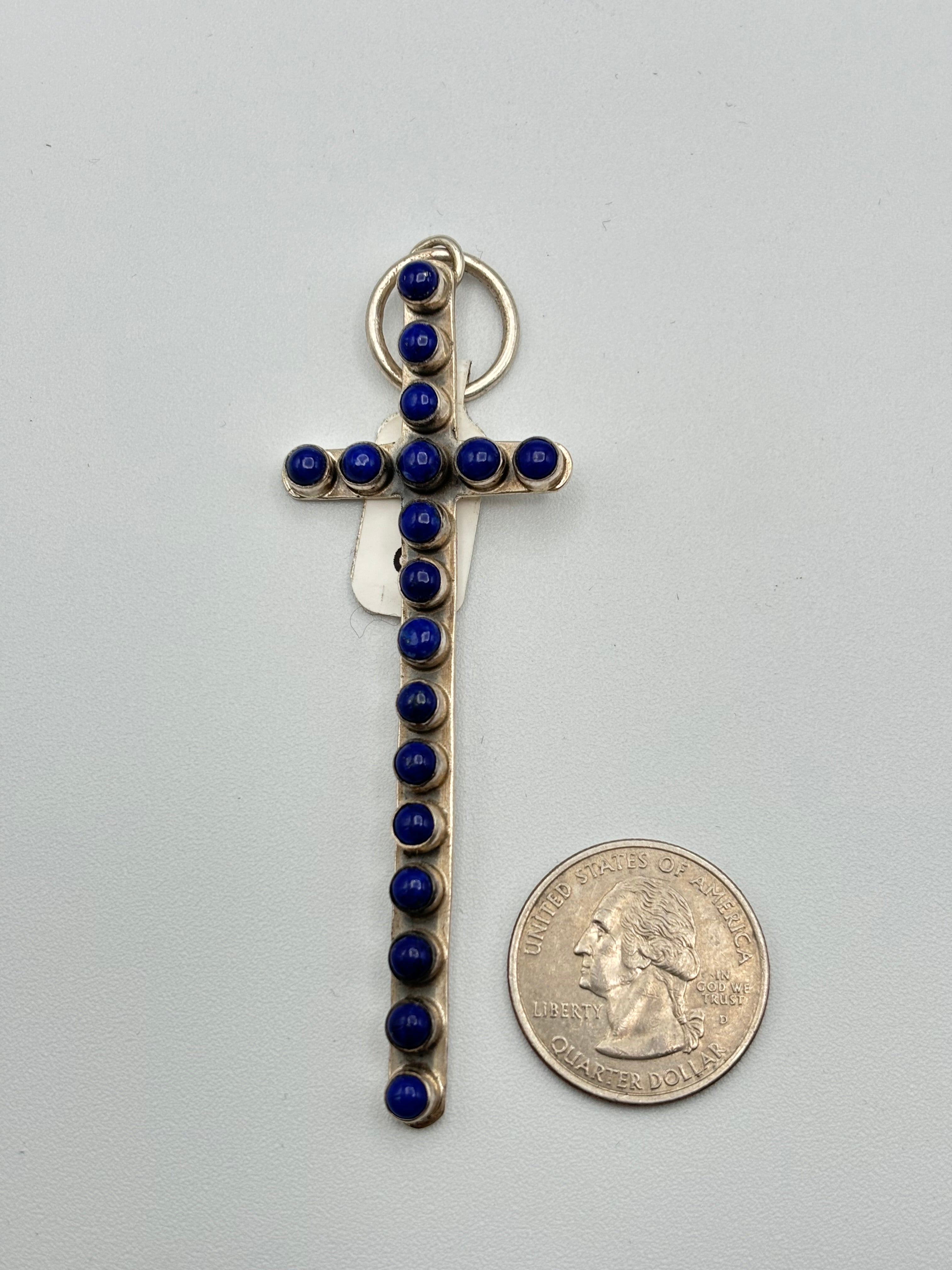 The Morning Glory Narrow Cross Pendant