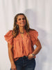 The Mack V-Neck Flutter Sleeve
