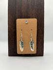 The Cattail Feather Earring | Sage Green Kingman |