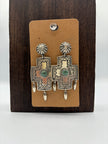 The Nadine Cross Concho Earring | Sage Green Kingman |