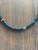 The Cypress 13” Black Onyx Turquoise & Heishi Necklace