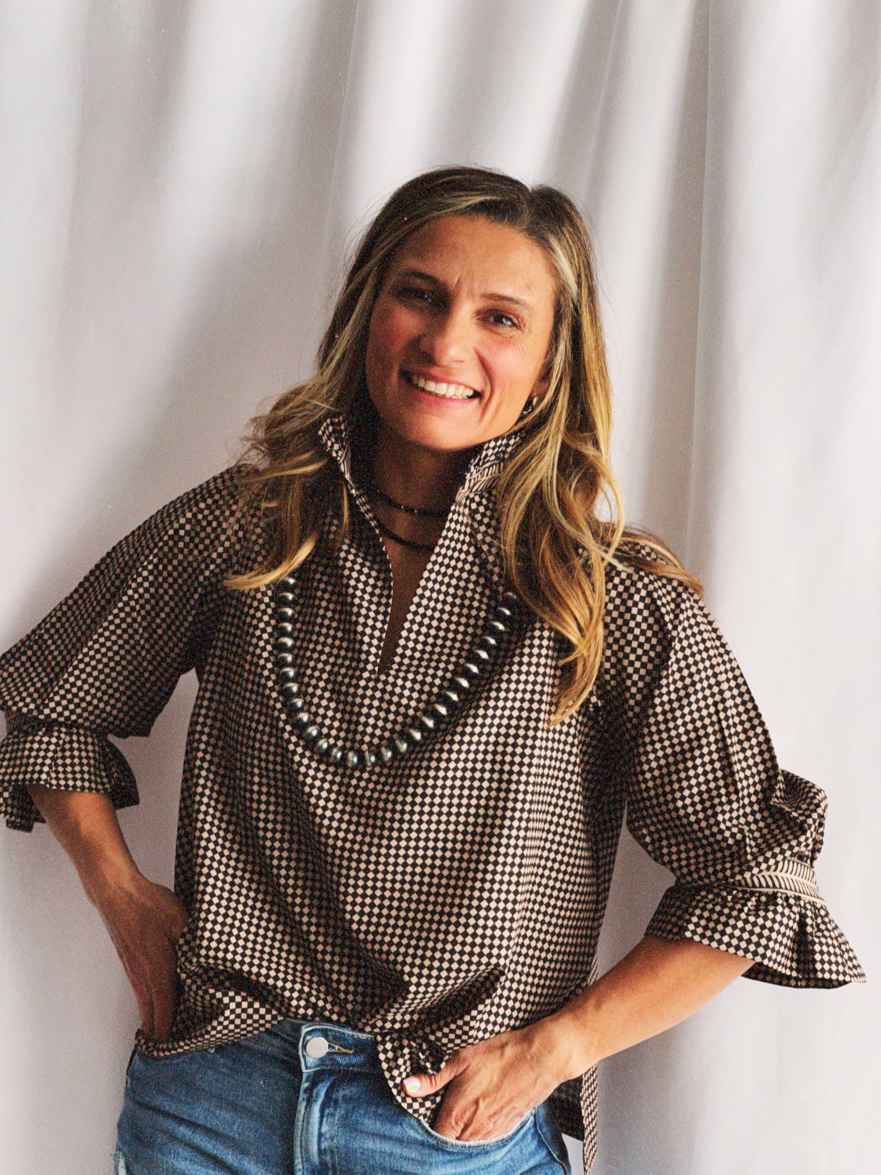 The Bizzie LUXE Ruffleneck Tunic | Gretchen Scott |