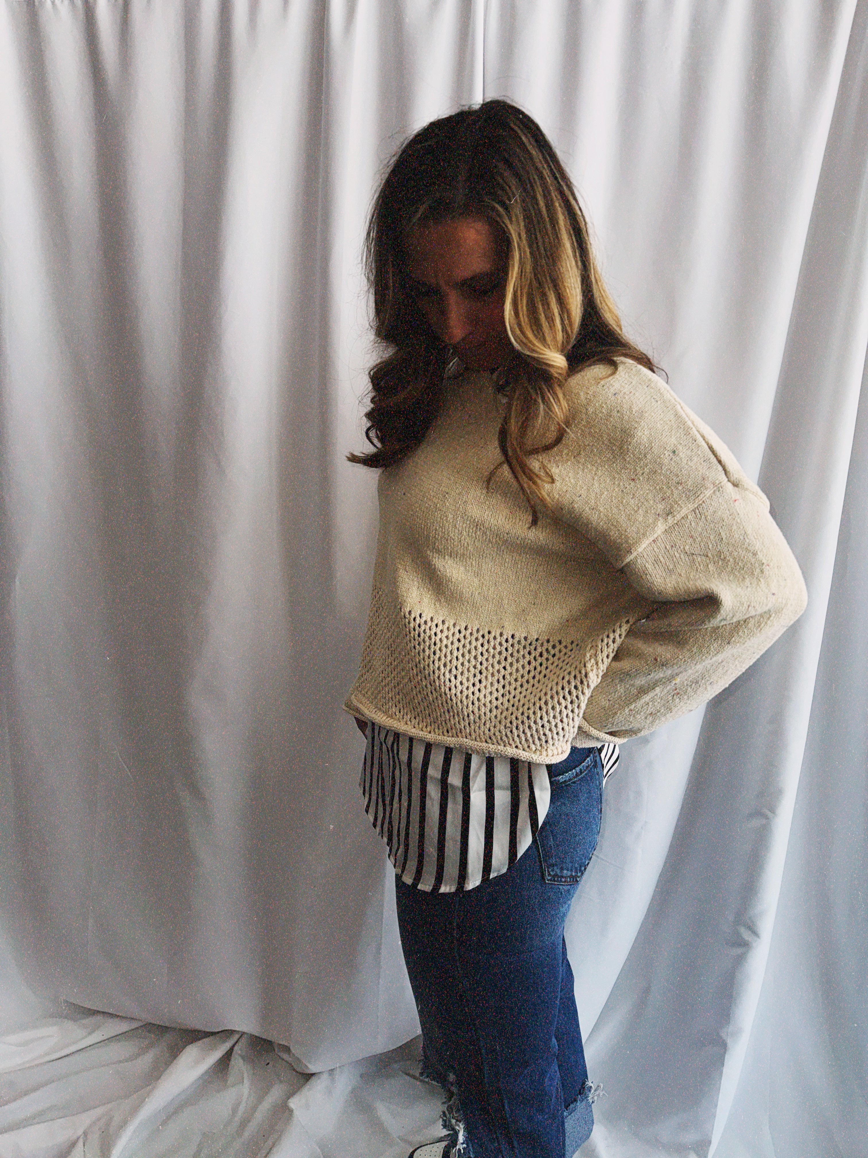 The Woo Crochet Bottom Sweater