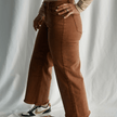 The Wrigley Wide Leg Crops in Espresso