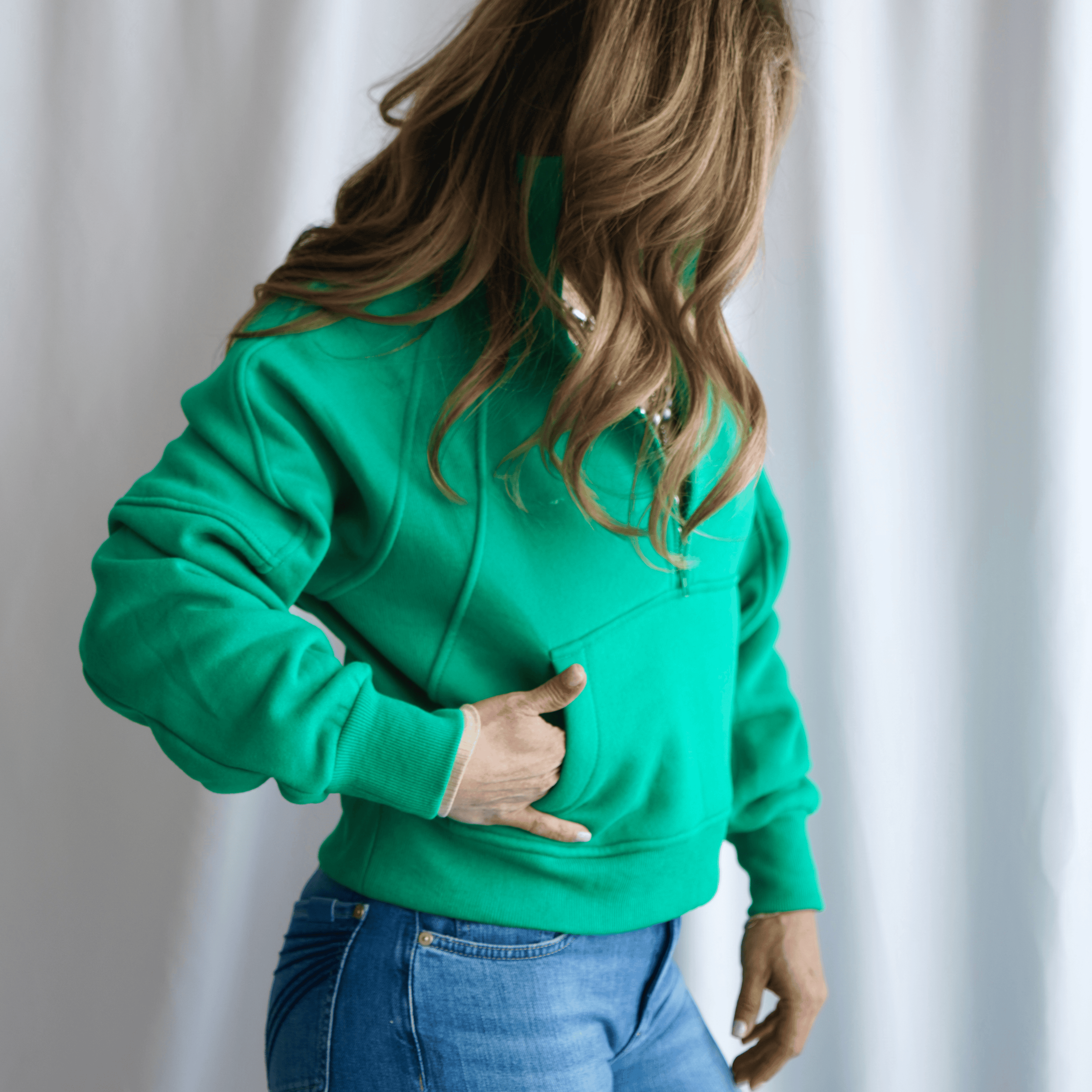 The Dove Funnel Neck Half Zip