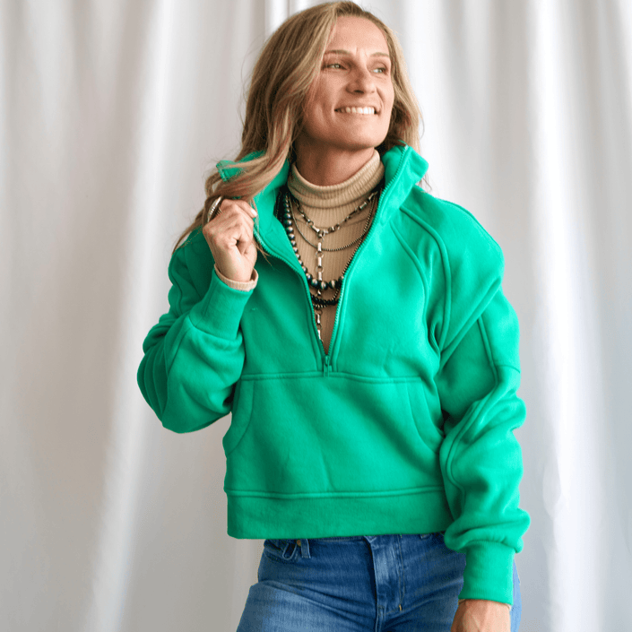 The Dove Funnel Neck Half Zip