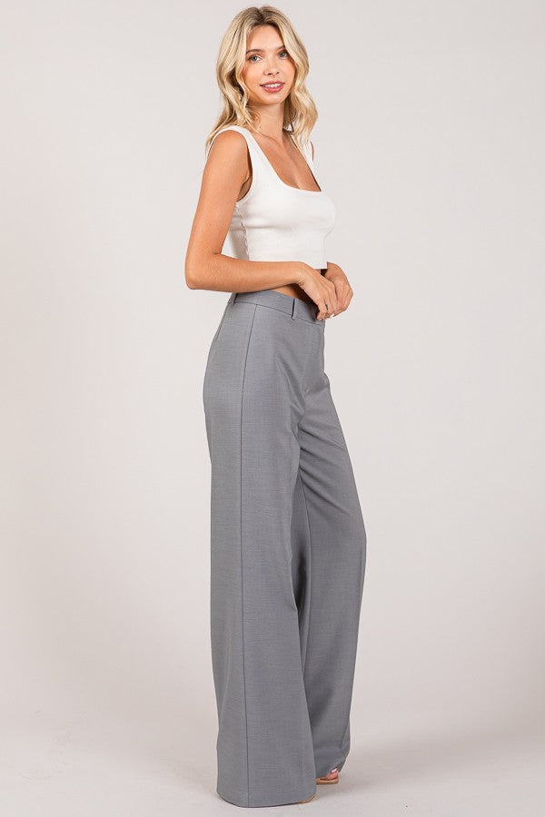 The Craft Wide Leg Twill Trousers