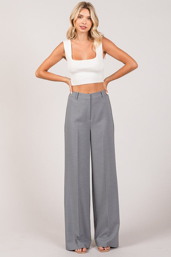 The Craft Wide Leg Twill Trousers