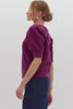 The Brennan Solid Short Sleeve with Puff Sleeves