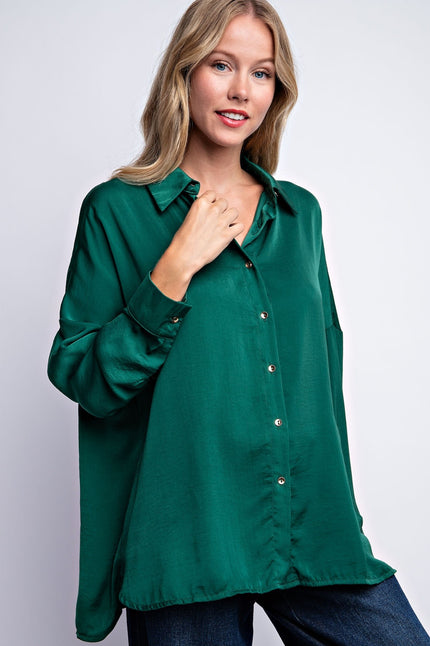 The Pastala Drop Shoulder Button Down