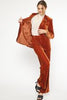 Vivenne-Rust Velvet Blazer