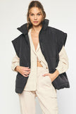 Tilly Quilted Collared Oversized Vest