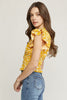 The Trip Floral Smocked Flutter Sleeve