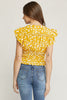 The Trip Floral Smocked Flutter Sleeve