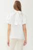 The Nylan Balloon Sleeve High Neck Top