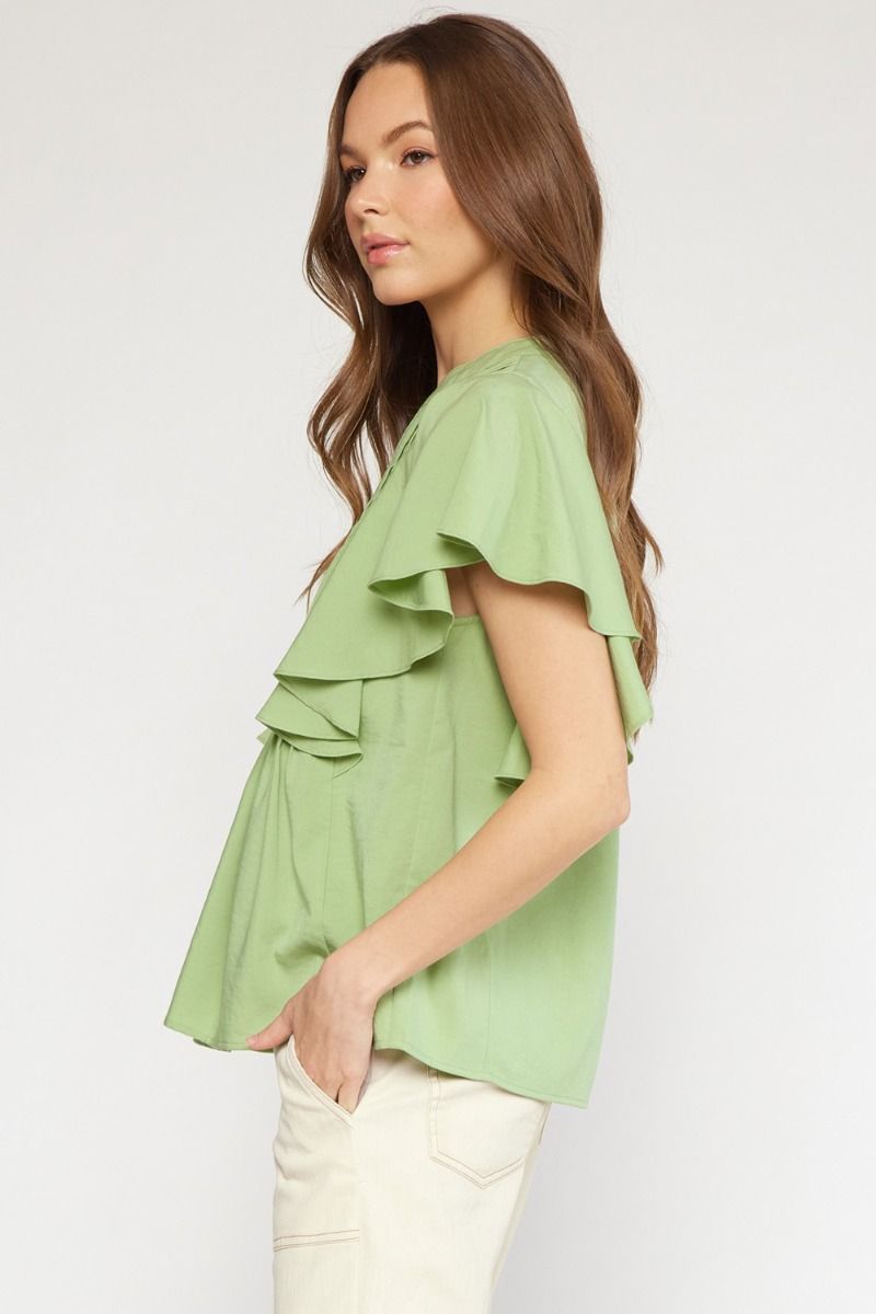 The Oliver Pleated Top