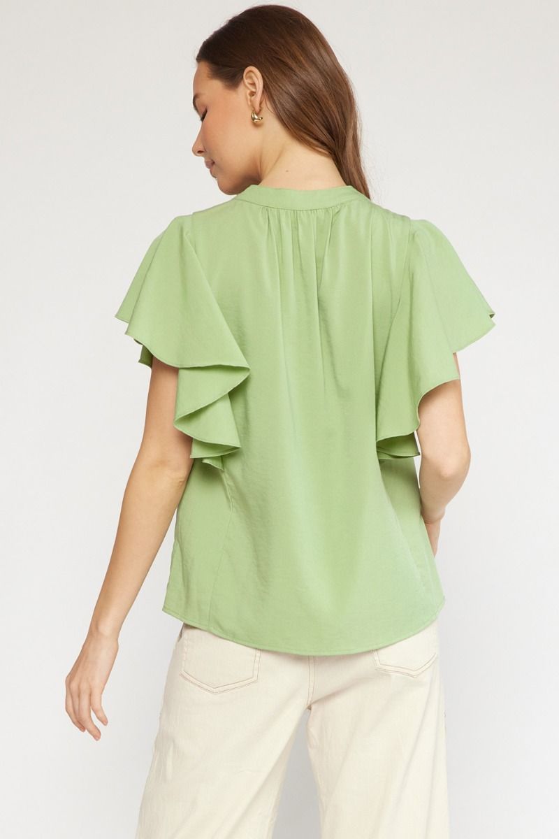 The Oliver Pleated Top