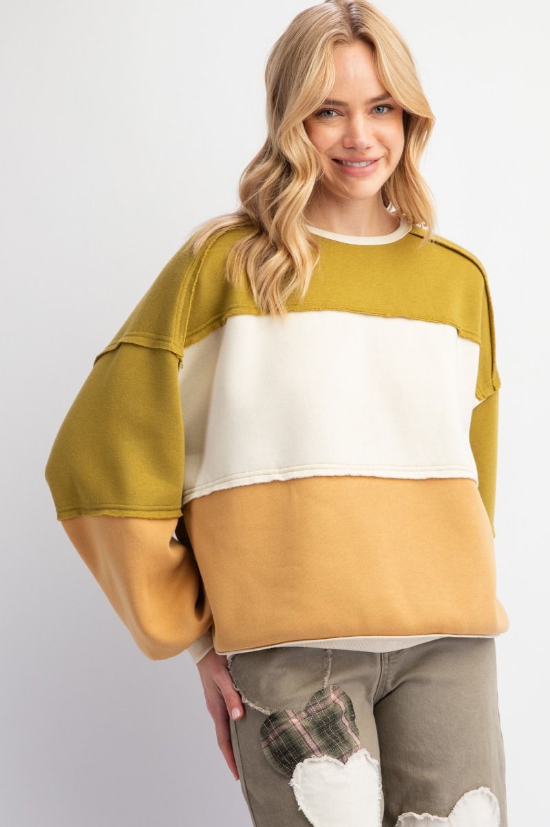 The Wonder Horse Color Blocked Pullover