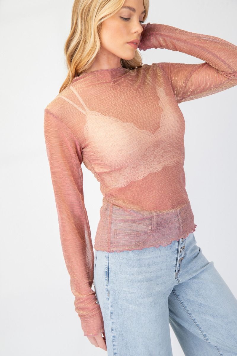 The Tony Iridescent Mesh Undershirt