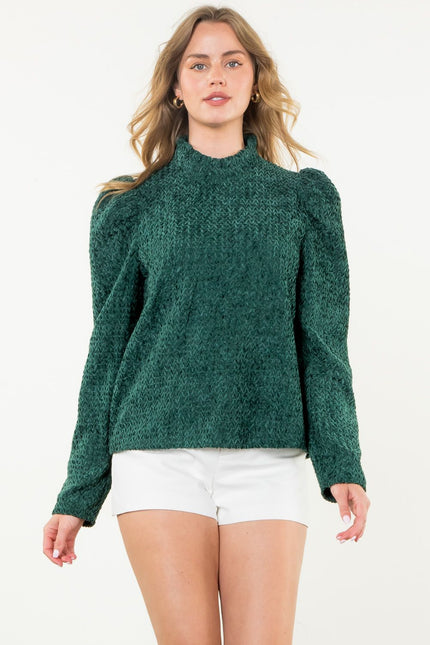 The Whitfield Long Puff Sleeve Top